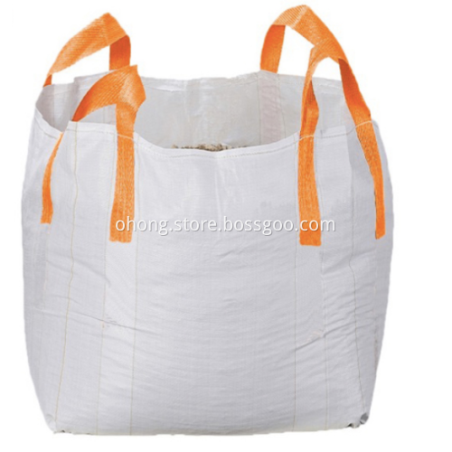 White bulk bag with orange belt